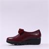 Wonders San Marino Bow Tie Wedge - Burgundy Leather